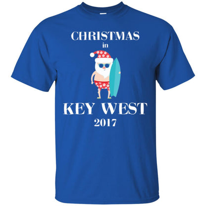 Family Vacation T-shirt Christmas In Key West 2017 Royal