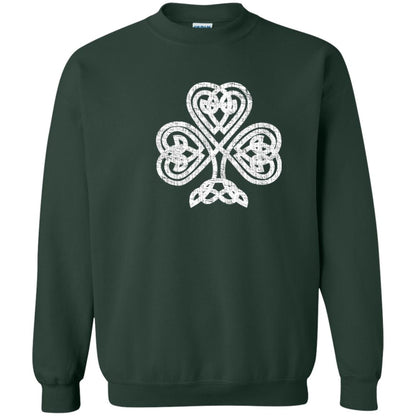 Irish Shamrock Knot Symbol St. Patrick_s Day T-shirt Forest Green