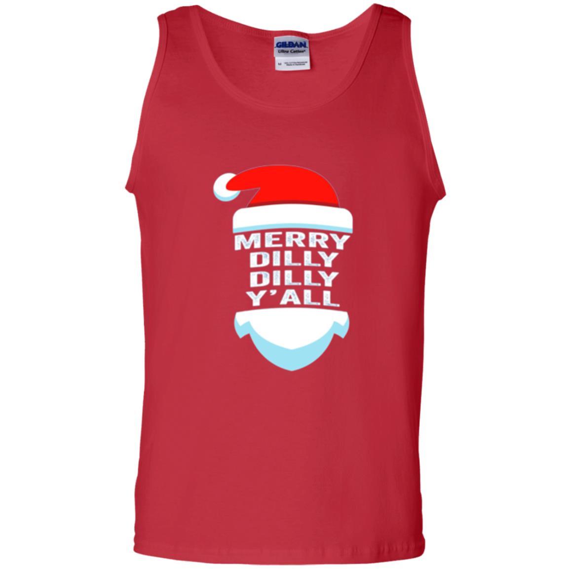 Christmas T-shirt Dilly Dilly Y_all Santa Claus Red