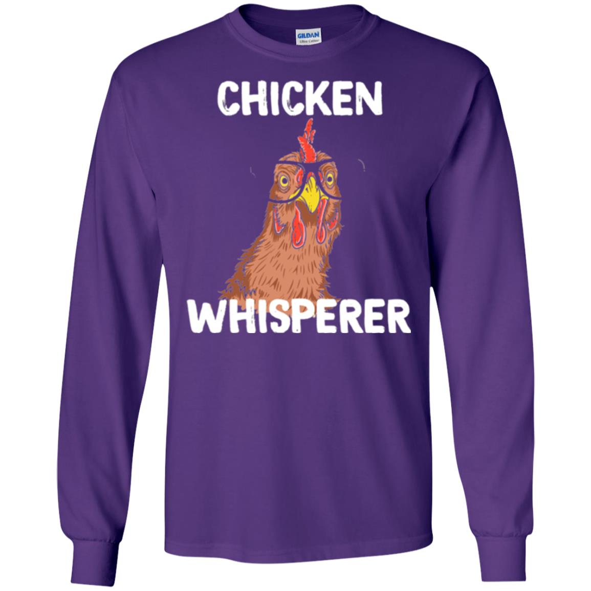 Chicken T-shirt Whisperer Purple