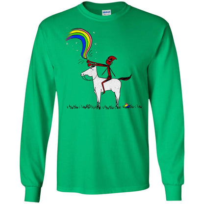 Deadpool With Unicorn Movie T-shirt Irish Green