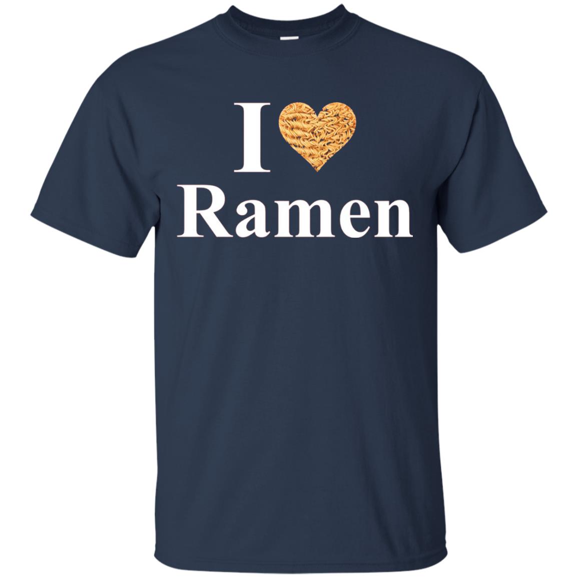 I Love Ramen Heart Ramen T-shirt Navy