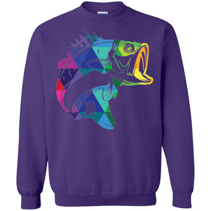 Fisherman T-shirt Fish For Bass Purple