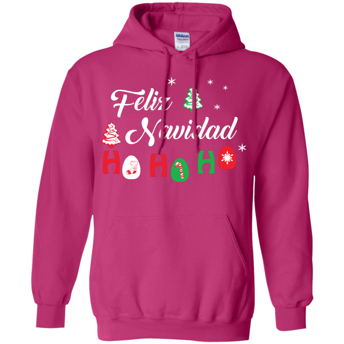 Chirstmas T-Shirt Feliz Navidad Ho Ho Ho Heliconia