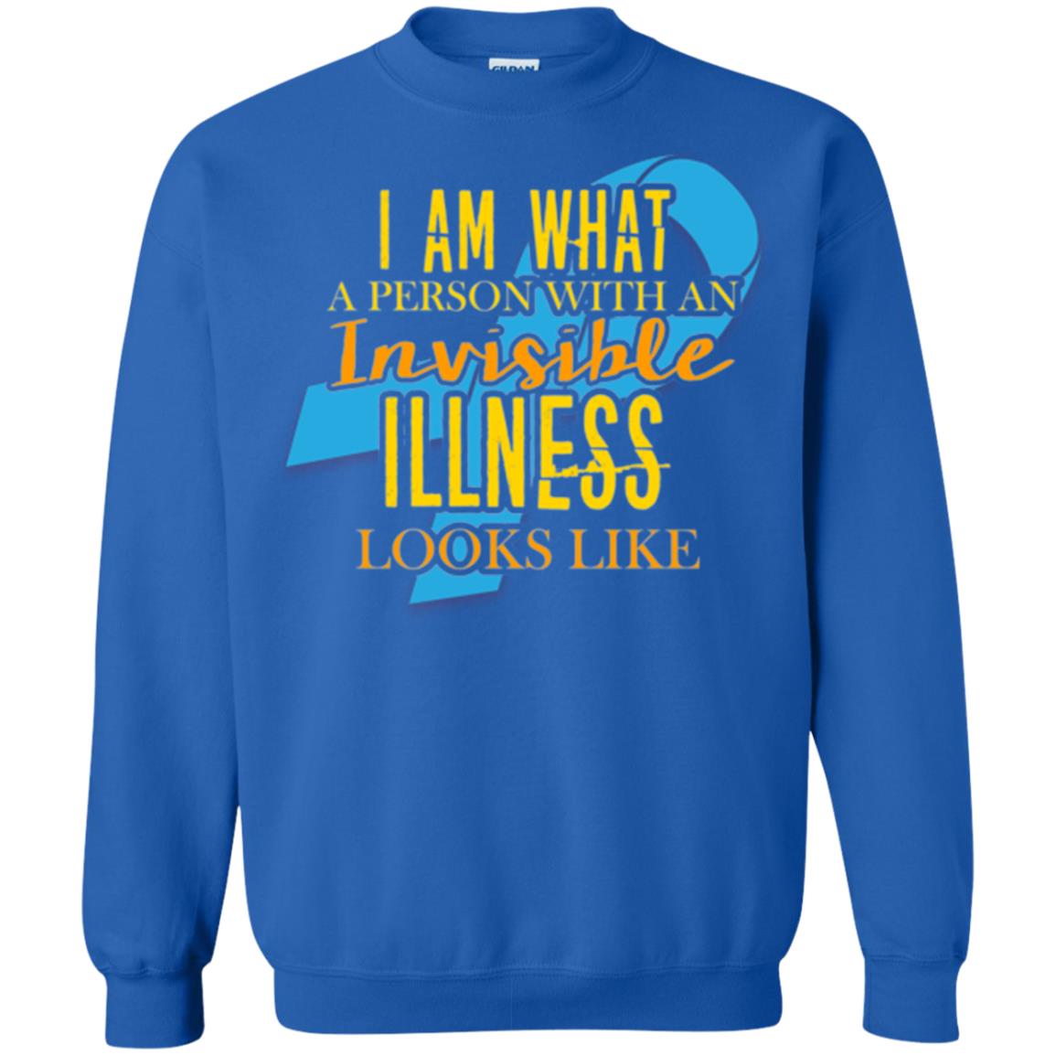 Autism T-shirt I Am What A Person With An Invinsible Illness Looks Like Royal