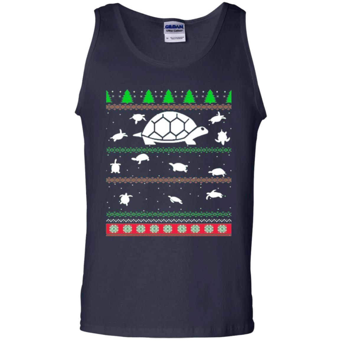 Christmas T-shirt Turtle Lover Merry Christmas Navy