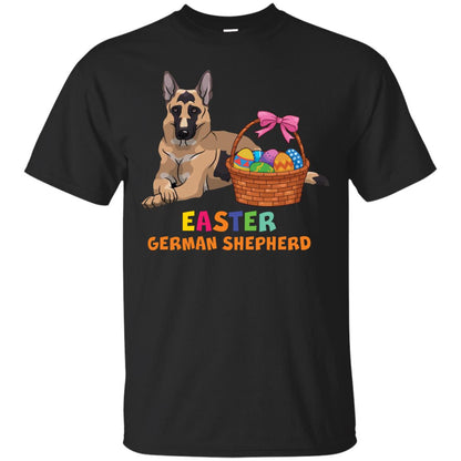 Easter German Shepherd Dog Lover T-shirt For Easter Black