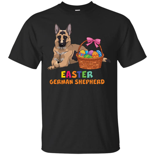 Easter German Shepherd Dog Lover T-shirt For Easter Black