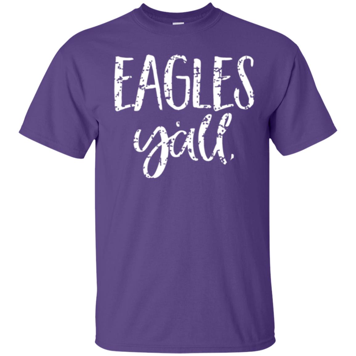 Eagles Y_all Flying Eagles T-shirt Purple
