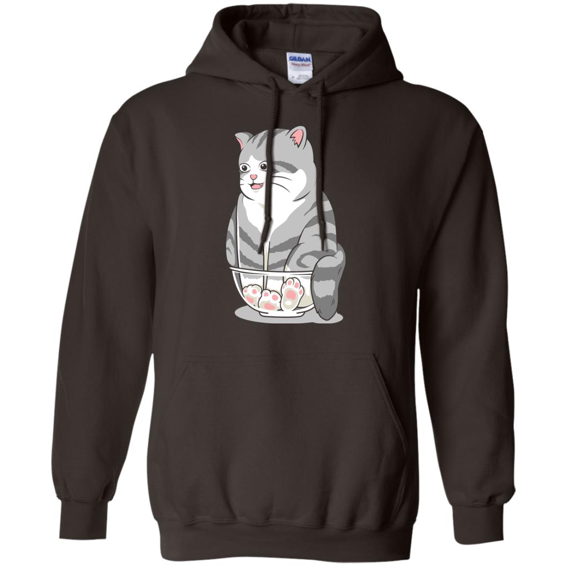 Cat Smile Cat Lover T-shirt Dark Chocolate