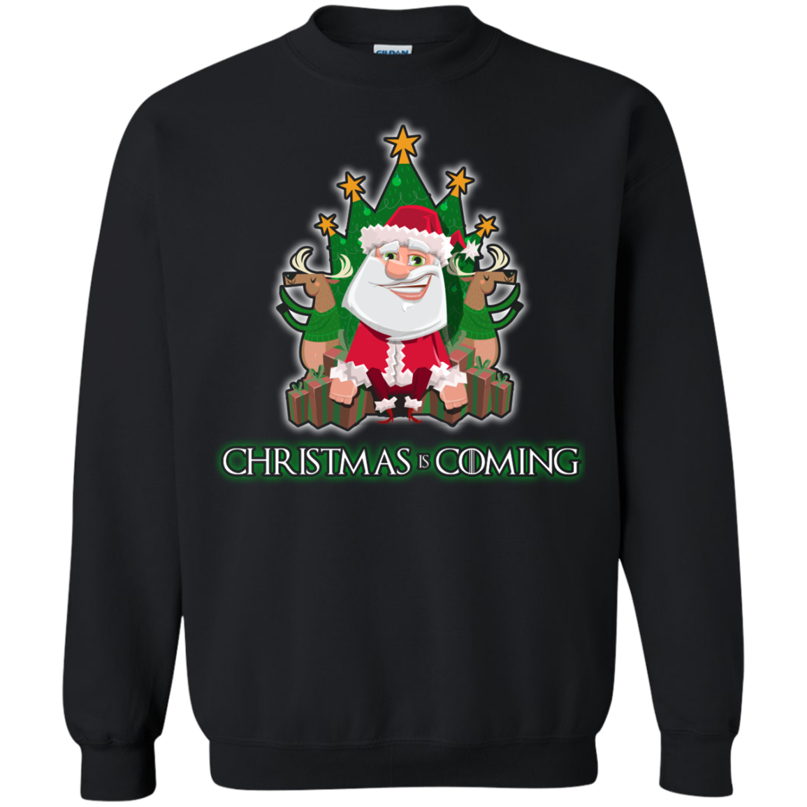 Christmas Is Coming T-shirt Black