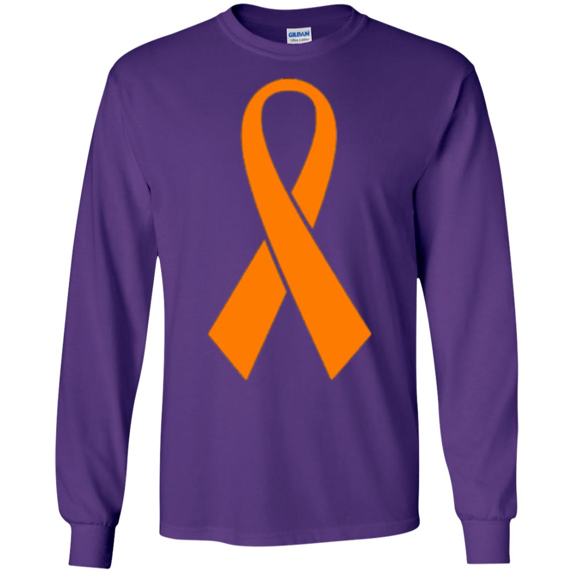Orange Ribbon Gun Violence Awareness Anti Gun T-shirt Purple