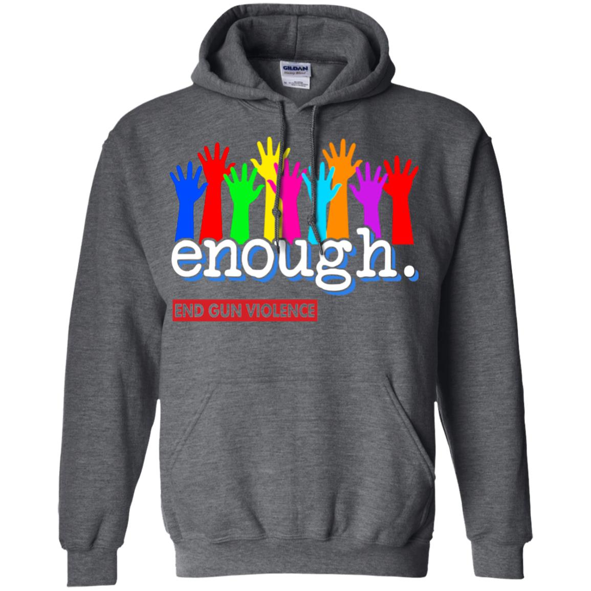 End Gun Violence Enough Gun Control T-shirt Dark Heather