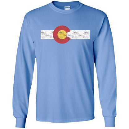 Colorado State Flag T-shirt Patriotic Colorado Day Carolina Blue