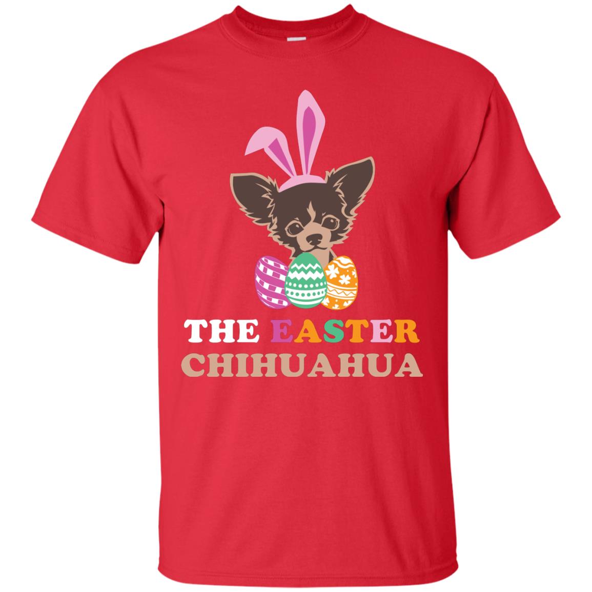 The Easter Chihuahua Easter Gift Shirt For Dog Lover Red