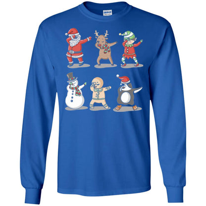 Christmas T-shirt Dabbing Santa Ugly Sweater Royal