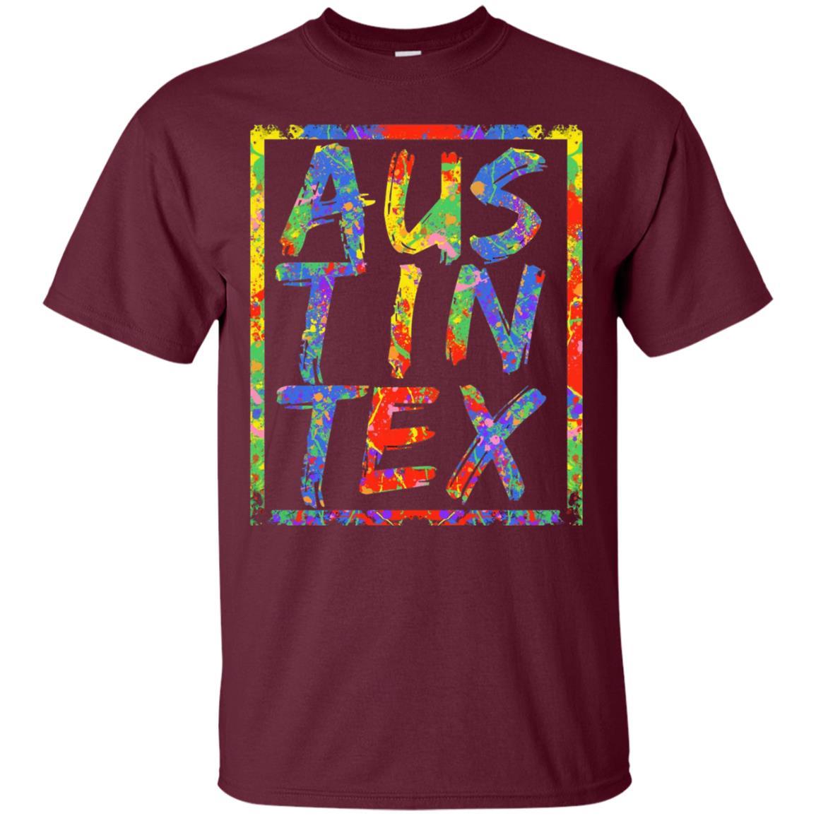 Austin Texas T-shirt Maroon