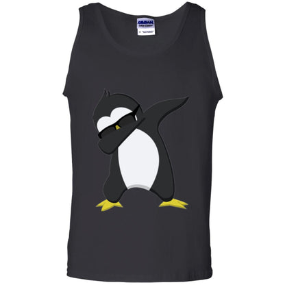 Chirstmas T-shirt Dabbing Penguin Black