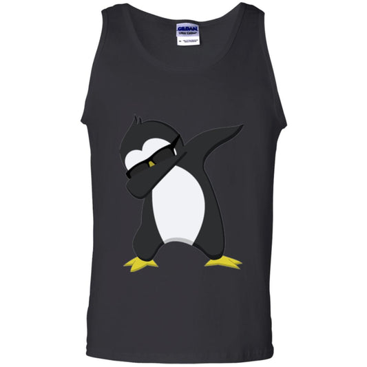 Chirstmas T-shirt Dabbing Penguin Black