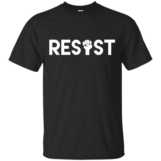 Resist Political T-shirt Black