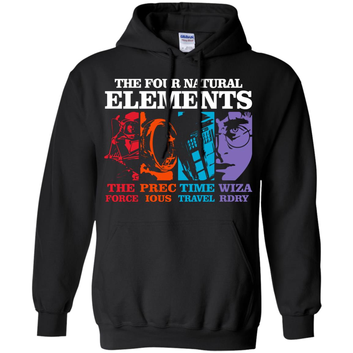 The Four Natural Elements The Force Precious Time Travel Wizardry Black