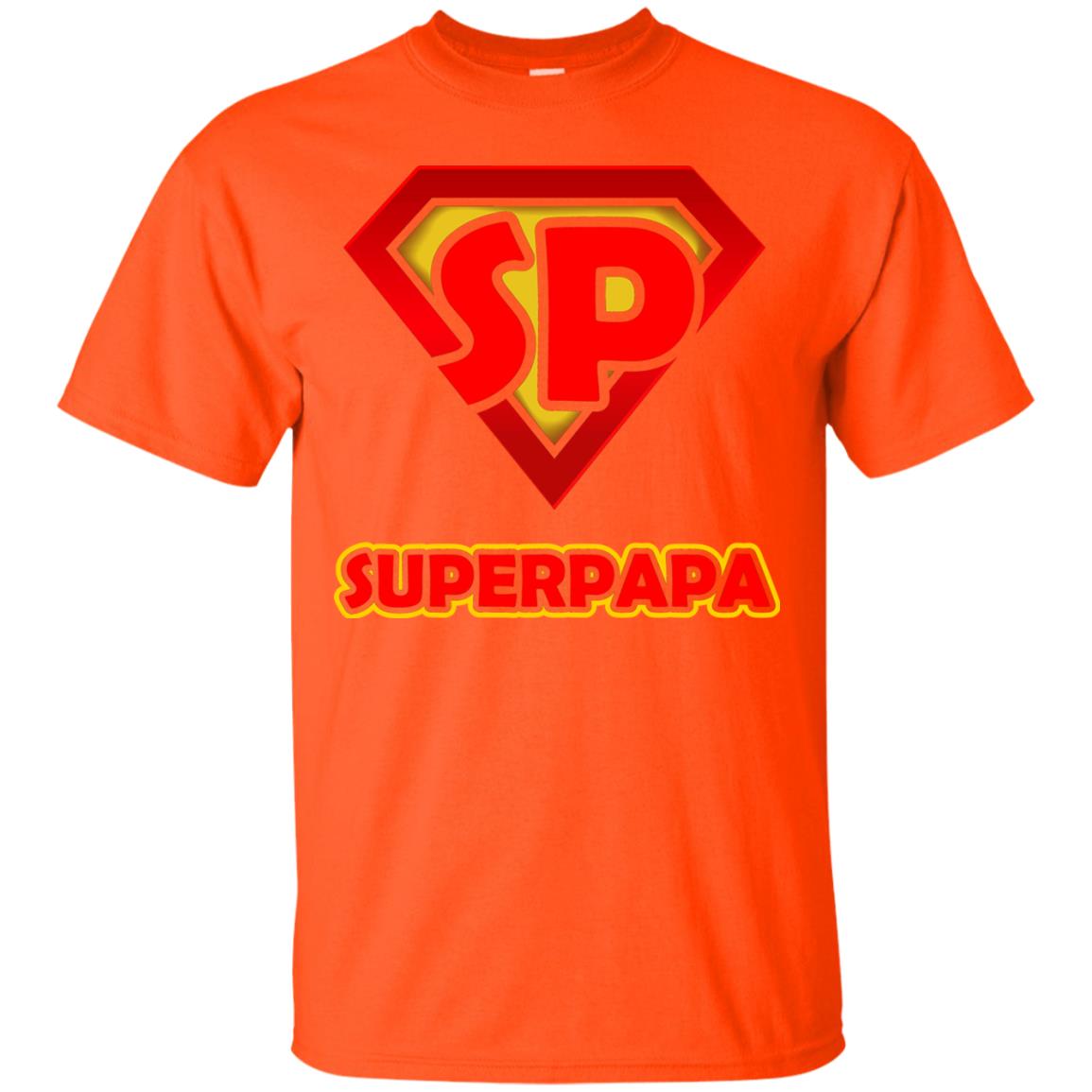 Superpapa Grandfather Grandpapa Shirt Orange