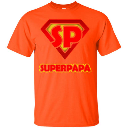 Superpapa Grandfather Grandpapa Shirt Orange