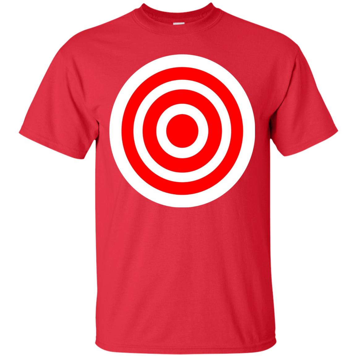 Funny Practice Bulls Eye Board Game Target T-shirt Red