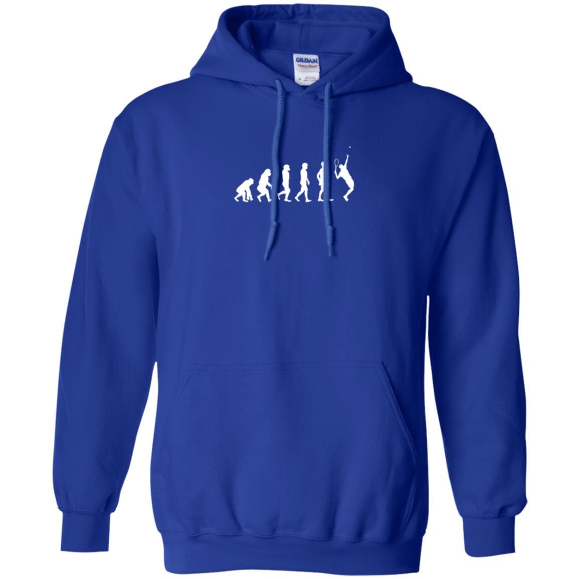 Evolution Of Tennis Player T-shirt Royal