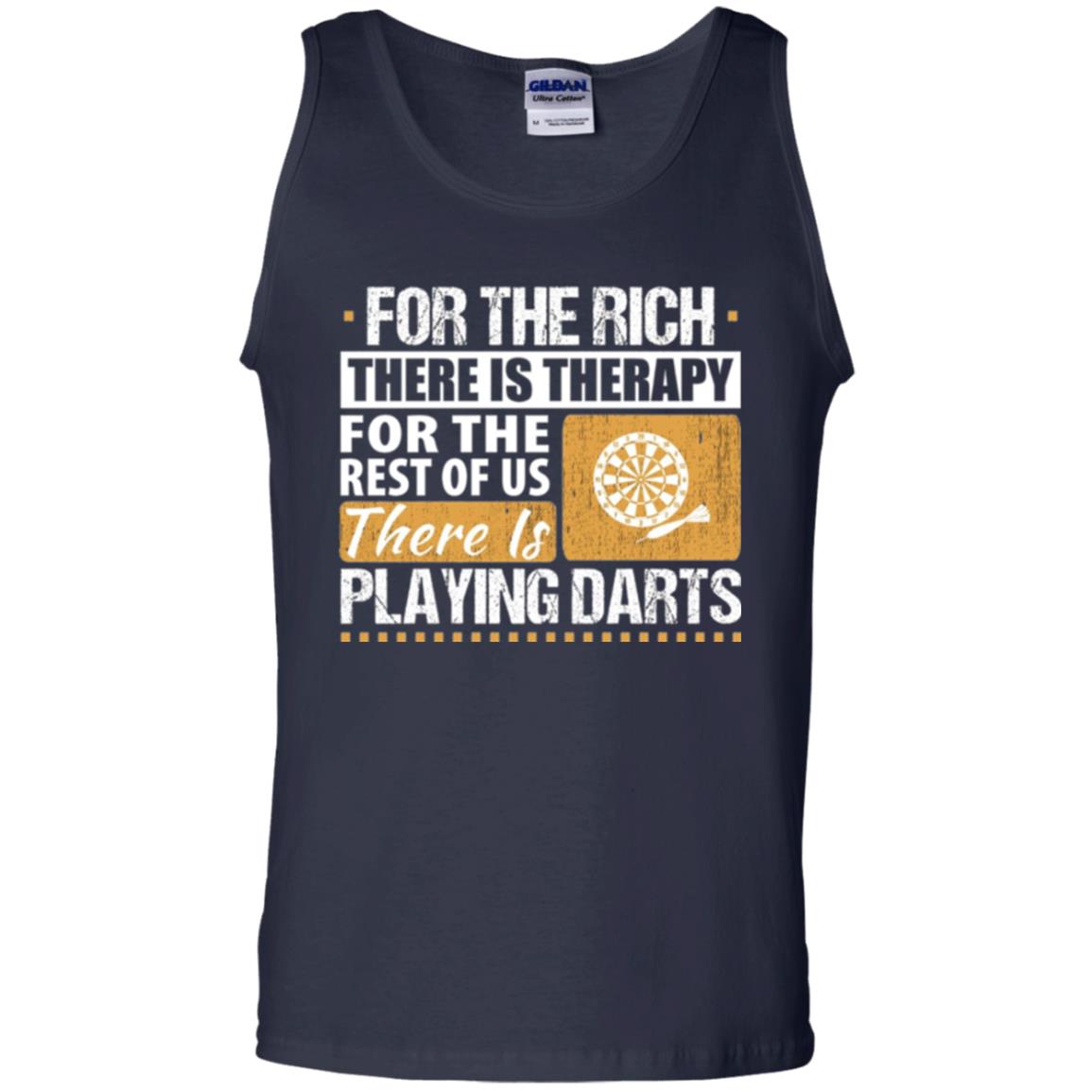 Dart Game T-shirt For The Rich There Is Therapy Playing Darts Navy