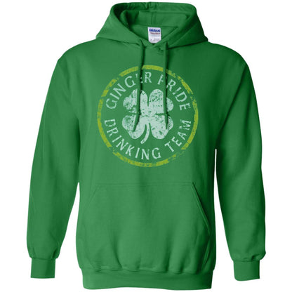 Funny Ginger Pride Drinking Team Irish T-shirt Irish Green
