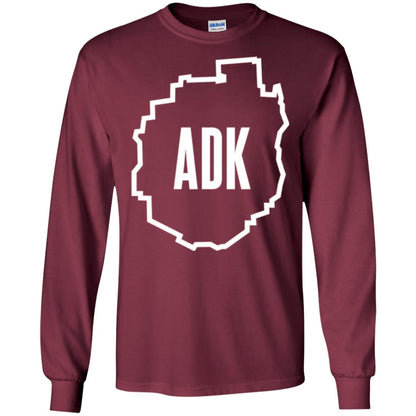 Adirondacks Adk T-shirt Maroon