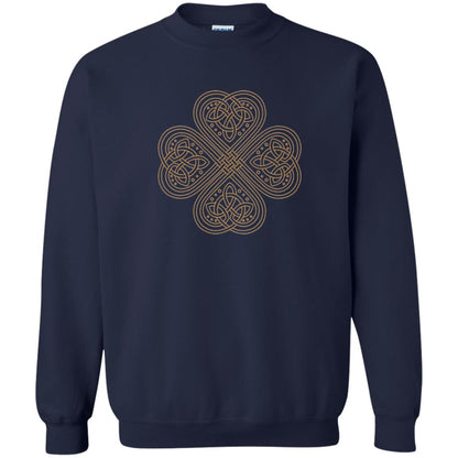 Irish Celtic Gold Knot Patricks Day Shirt Navy