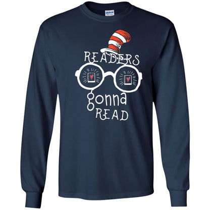 Readers Gonna Read Bookworm T-shirt Navy