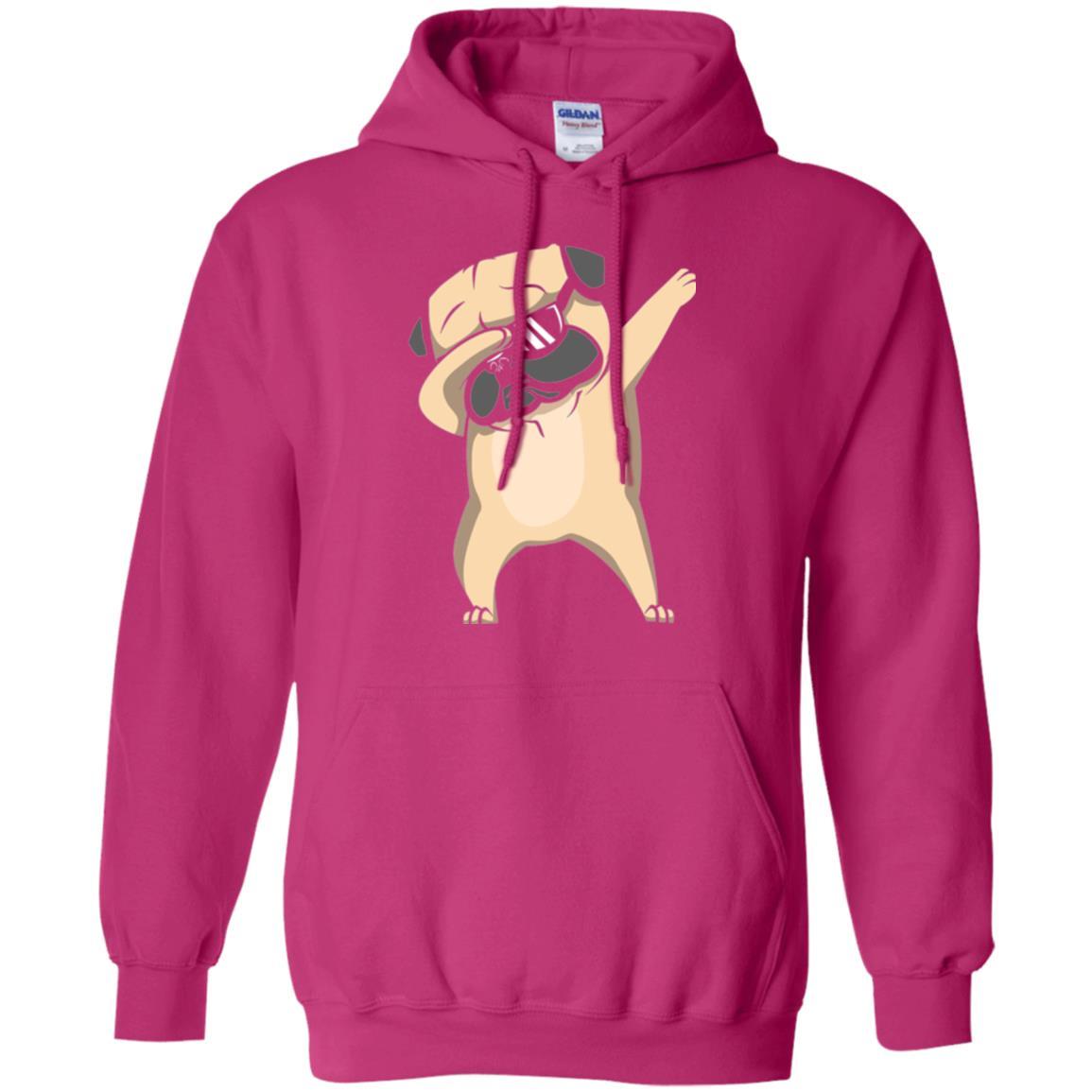 Dog Lover T-shirt Dabbing Pug T-shirt Heliconia