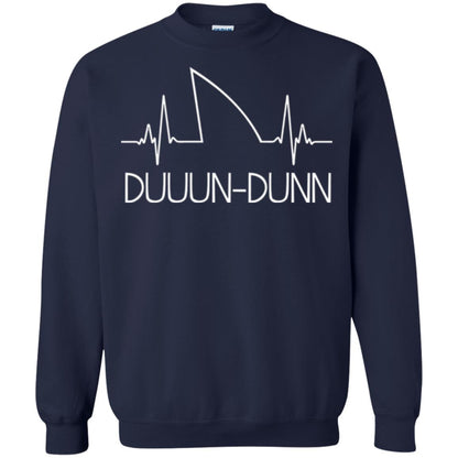 Funny Shark Shirt Feat. Shark Heartbeat Shark Lovers T-shirt Navy