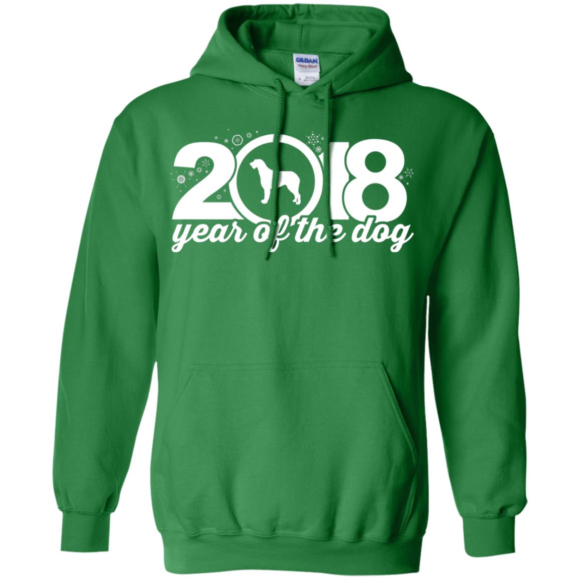 Irish Wolfhound Lover T-shirt 2018 Year Of The Dog New Year Irish Green