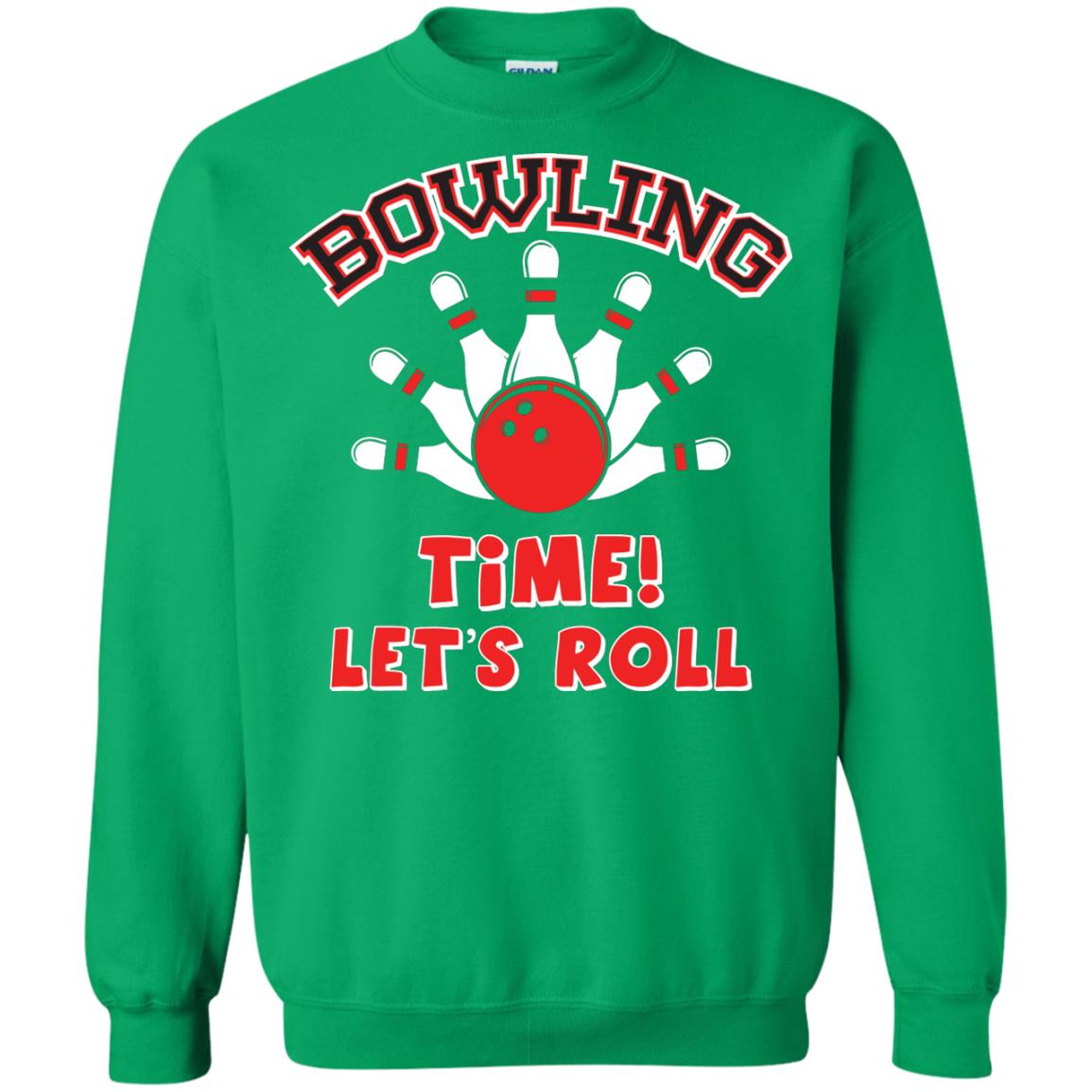 Bowling Lover T-shirt Time Let’s Roll Irish Green