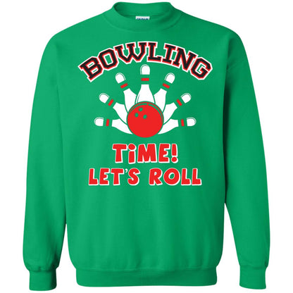 Bowling Lover T-shirt Time Let’s Roll Irish Green