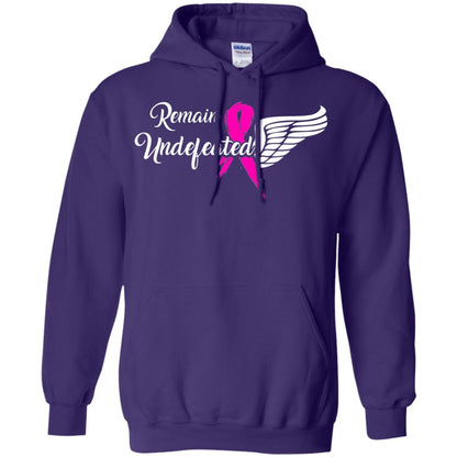Breast Cancer T-shirt Remain Undefeated Purple