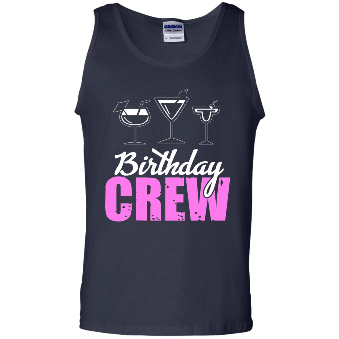 Birthday Crew Funny Girls Birthday Squad T-shirt Navy