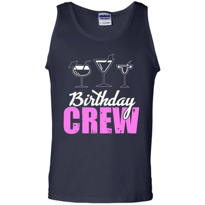 Birthday Crew Funny Girls Birthday Squad T-shirt Navy