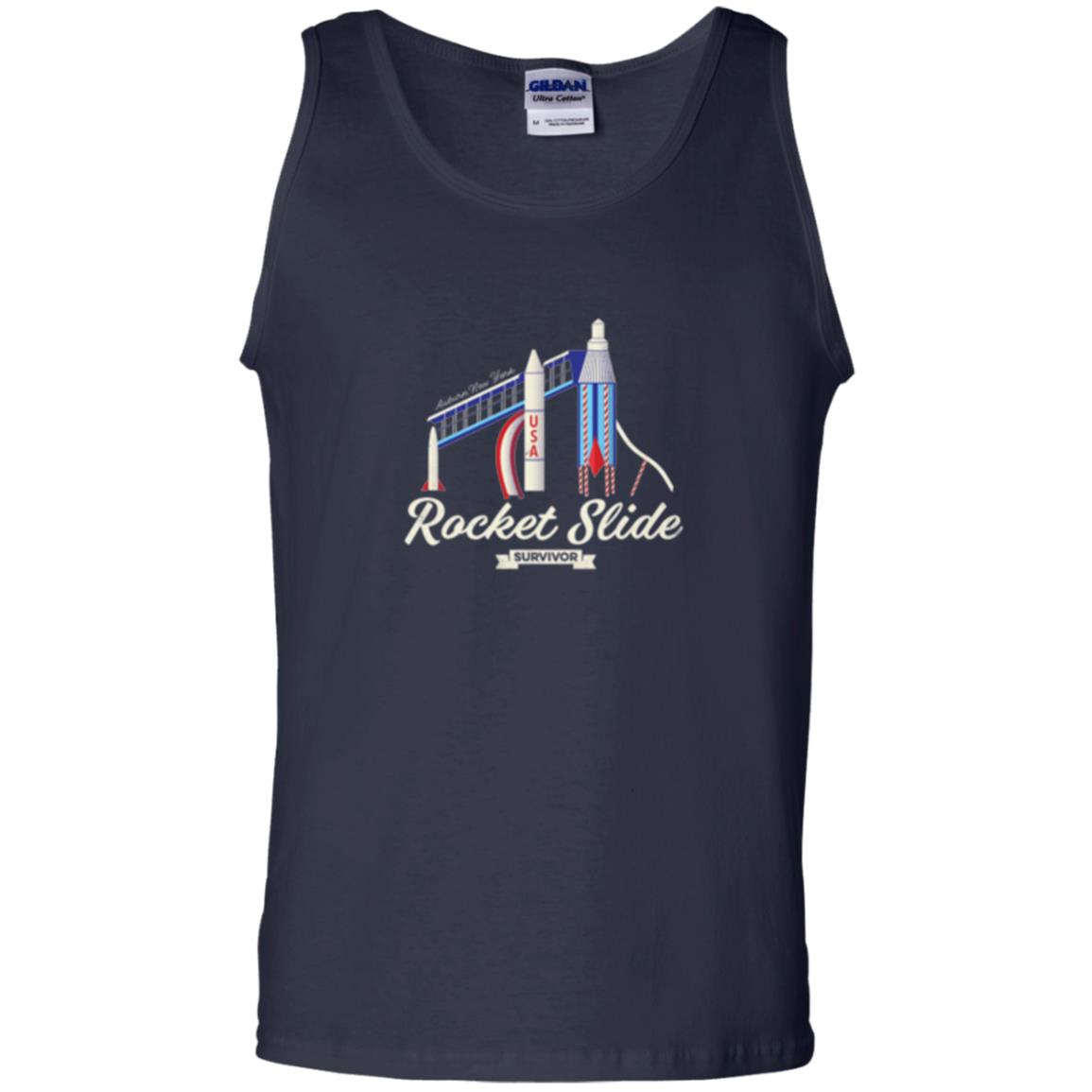 I Survived The Rocket Slide T-shirt Navy