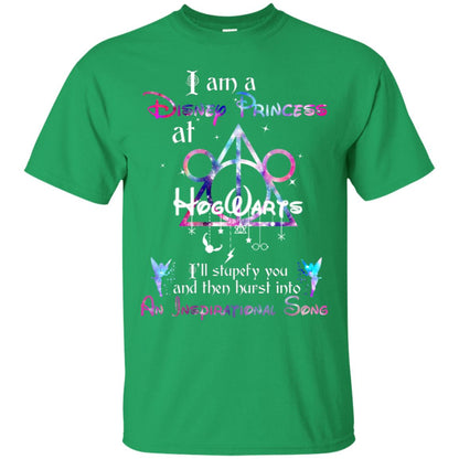 I Am A Disney Pricess At Hogwarts Harry Potter Shirt= G200 Gildan Ultra Cotton T-Shirt Irish Green