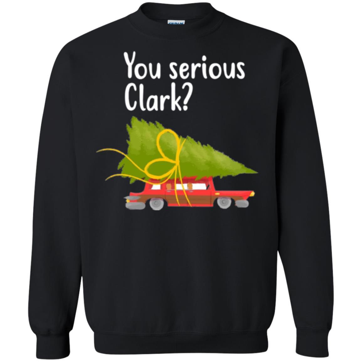 Christmas T-shirt You Serious Clark Griswold Black