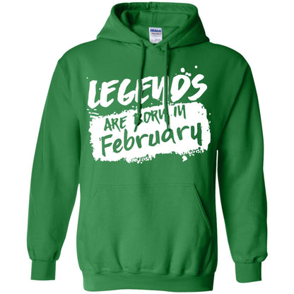 February Birthday Shirt Legends Are Born In February Irish Green