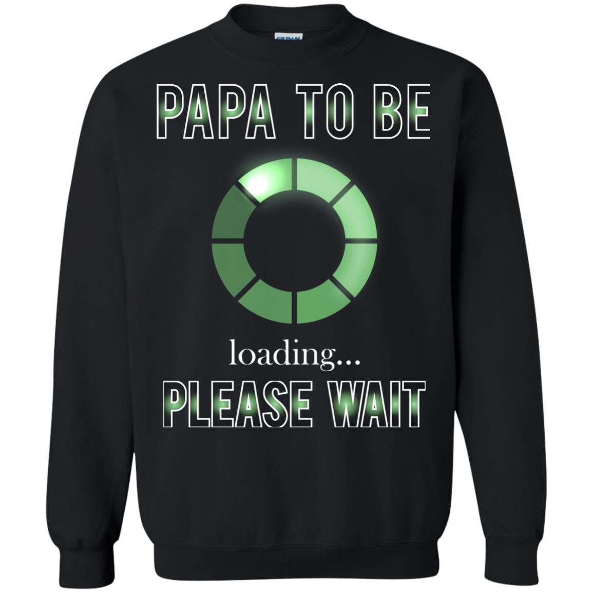 Papa To Be Loading Please Wait T-shirt Black