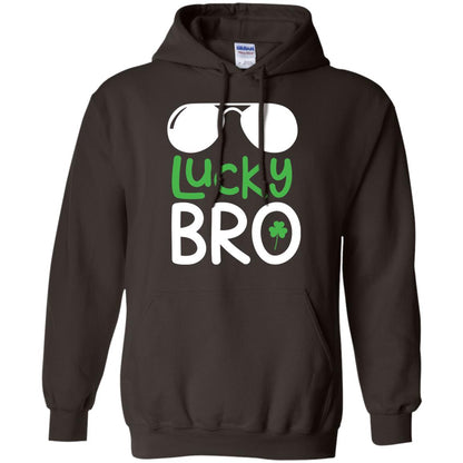 Lucky Bro St. Patrick_s Day T-shirt Dark Chocolate