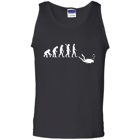 Diver T-shirt Evolution Of Man T-shirt Black