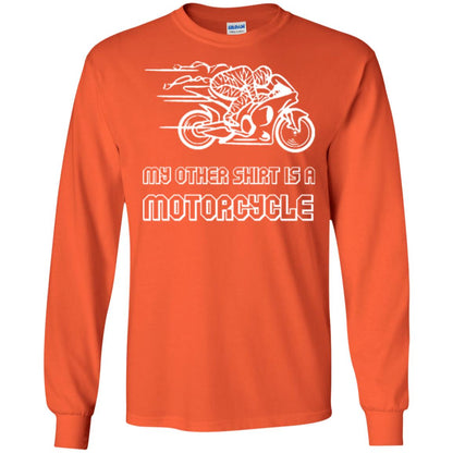 My Other Shirt Is A Motorcycle T-shirt Orange